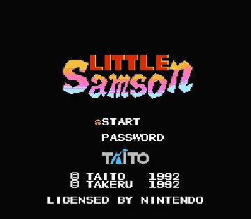 Little Samson (USA) screen shot title